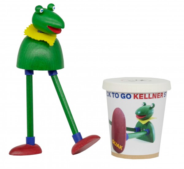 Quak.to.go - Eine Kellner Steckfigur